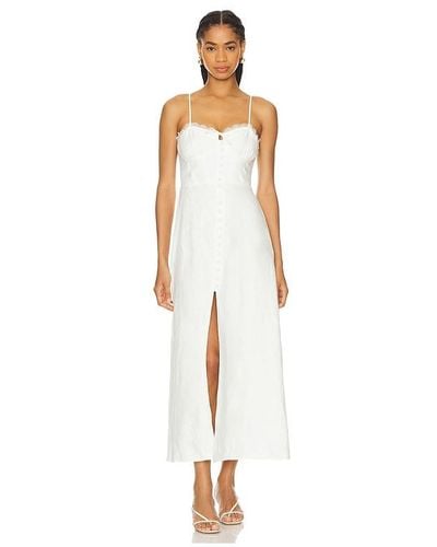 LoveShackFancy Linella Dress - White