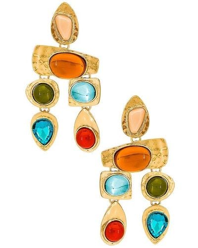 petit moments Multi Stone Earrings - Multicolor