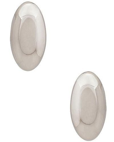 Lili Claspe Keiren Dome Earrings - White