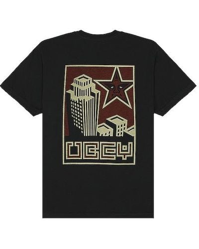 Obey Building Tee - Black