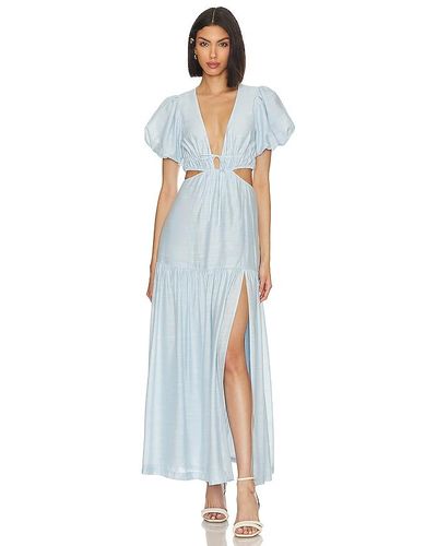 Tularosa X Jetset Christina Shiloh Maxi Dress - Blue