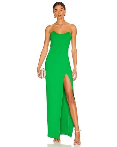 superdown Ryleigh Strapless Maxi Dress - Green