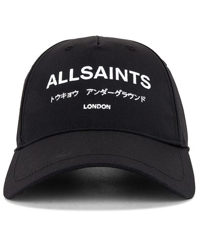 AllSaints キャップ - ブラック