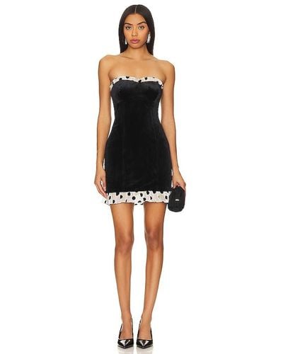 For Love & Lemons Melrose Mini Dress - Black