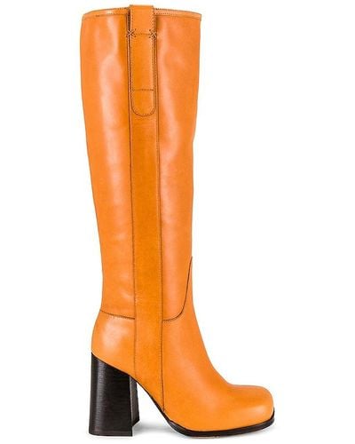 Free People Naomi Tall Heel Boot - Orange