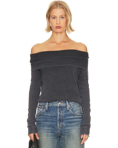 Free People T-SHIRT NOT THE SAME - Noir