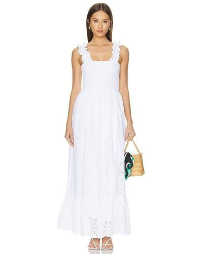 Bobi Eyelet Dress - White