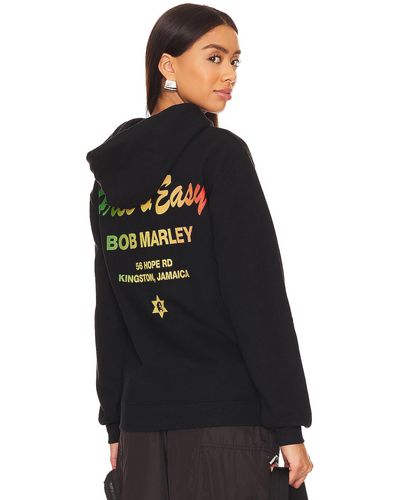 Free & Easy Bob Marley Kingston Town パーカー - ブラック