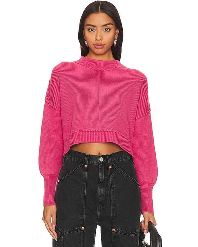 Free People PULL CROPPED EASY STREET - Rouge
