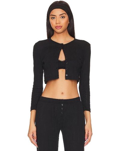 Cou Cou Intimates The Cropped Cardi - Black