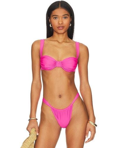 Belle The Label Oracle Bikini Top - Pink