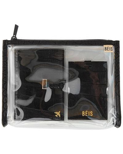 BEIS Passport And Luggage Tag Set - Black