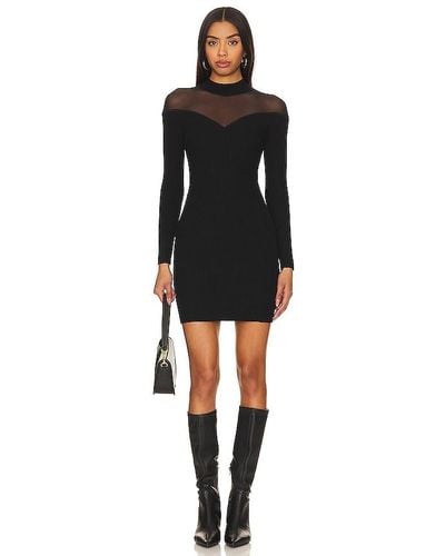 Astr Vestido jersey larna - Negro