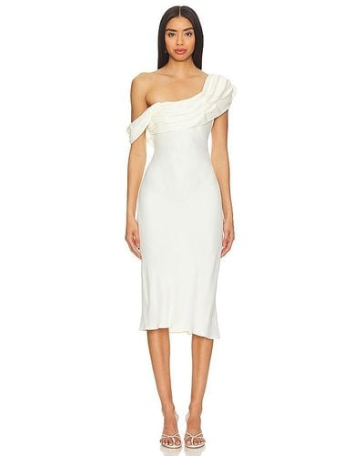 LPA ROBE MI-LONGUE VANIA - Blanc