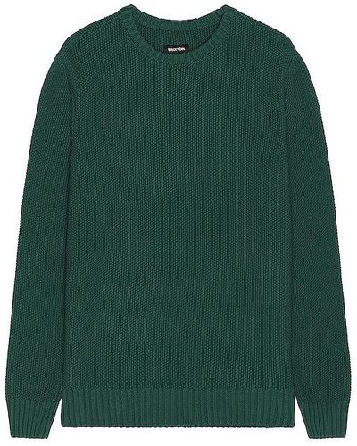 Brixton Jacques Waffle Knit Sweater - Green
