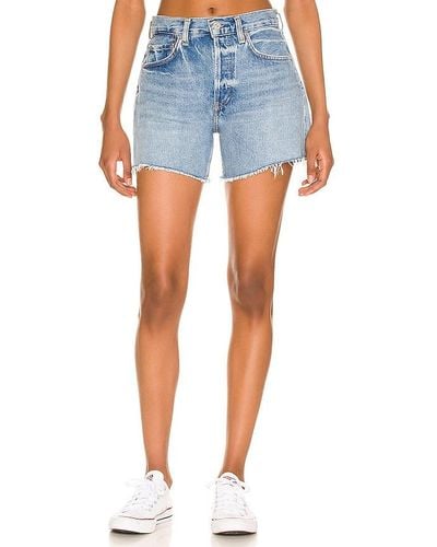 Citizens of Humanity Annabelle Long Vintage Relaxed Short - Blue