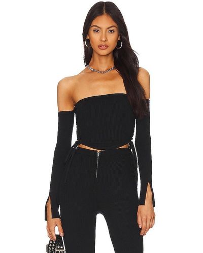 h:ours Lydia Longsleeve Knit Corset - Black