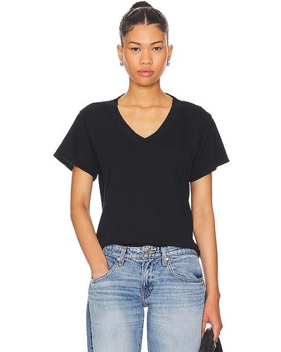 PERFECTWHITETEE Camiseta cuello pico cotton boxy - Negro