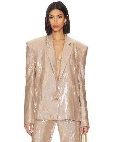 Bronx and Banco Capri nude sequin blazer - Neutro