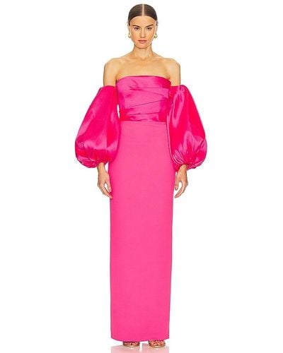 Solace London Carmen Maxi Dress - Pink
