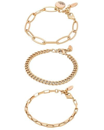 Ettika Chain Bracelet Set - White