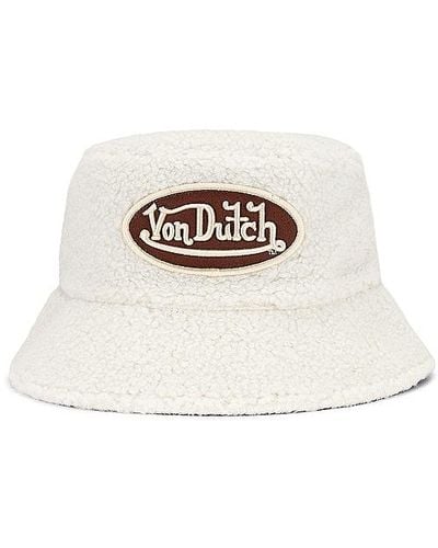 Von Dutch Sherpa Bucket Hat - Natural