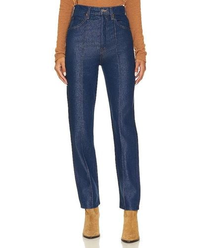 Mother STRAIGHT-FIT-JEANS HOVER - Blau