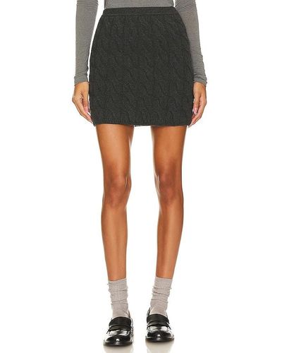 Theory Cable Mini Skirt - Black