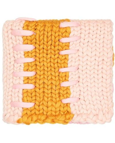 Hope Macaulay Bella Colossal Knit Blanket - Orange