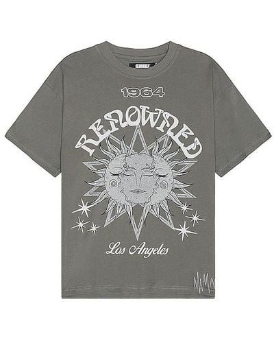 RENOWNED Astrology & The Sun Tee - Gray