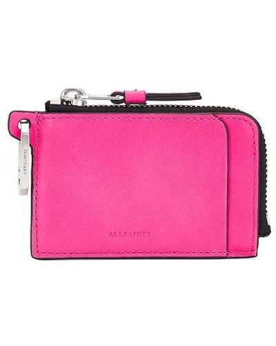 AllSaints Remy Wallet - Pink