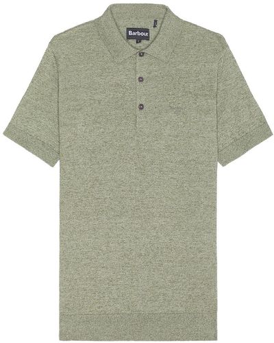 Barbour Buston Knit Polo - グリーン