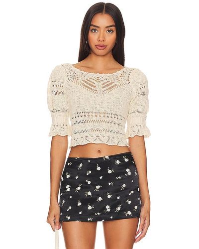 Free People Country Romance Top - White
