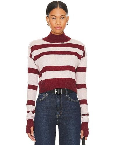 Lovers + Friends Tandice Striped Jumper - Red