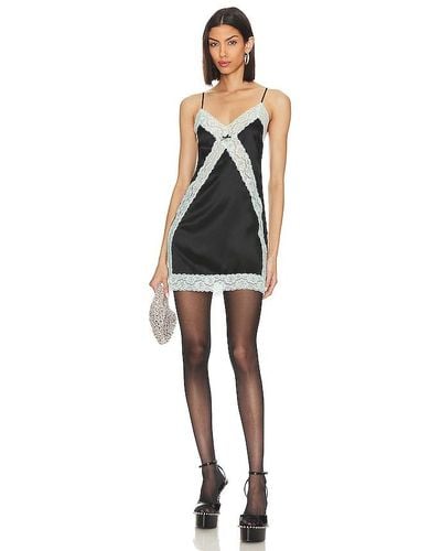 Alexander Wang Cami Dress With Lace Detail - Black