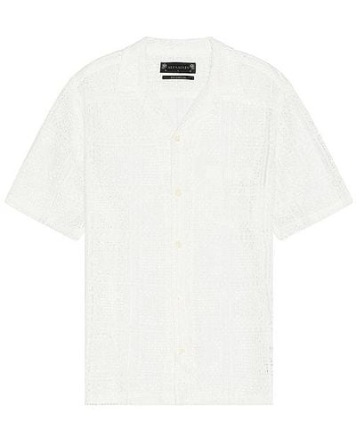 AllSaints Llonga Short Sleeve Shirt - White