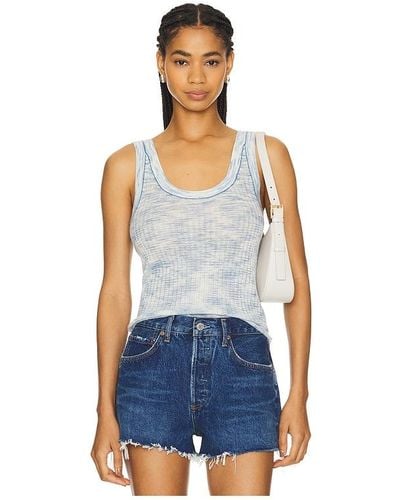Autumn Cashmere Space Dyed Tank - Blue