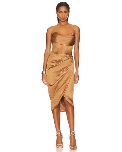 Bardot Jamila Corset Dress - Brown