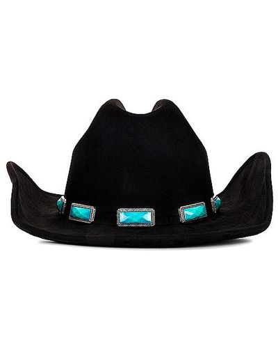 8 Other Reasons Turquoise Cowboy Hat - Black