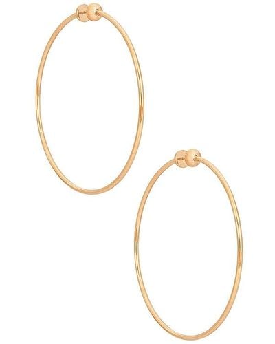 Jenny Bird Icon Large Hoop Earrings - Metallic