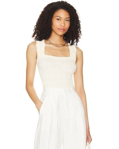Free People Love letter cami - Blanco