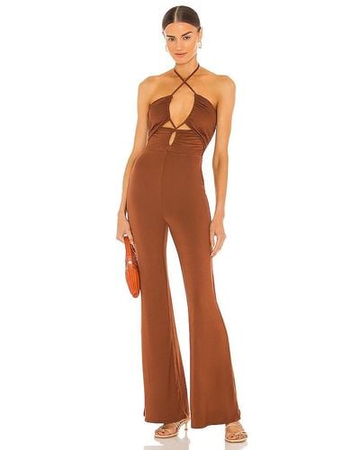 House of Harlow 1960 X Revolve Lorenza Jumpsuit - Brown