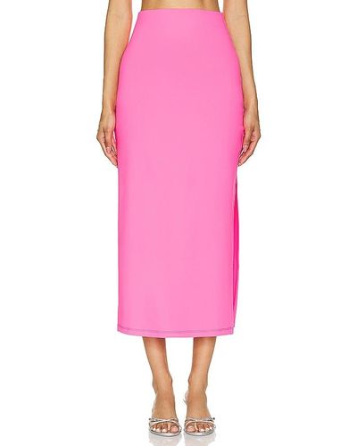 Susana Monaco Midi Skirt - Pink