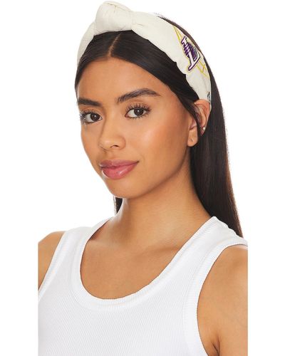 Lele Sadoughi X Nba La Lakers Embroidered Headband - ブラック
