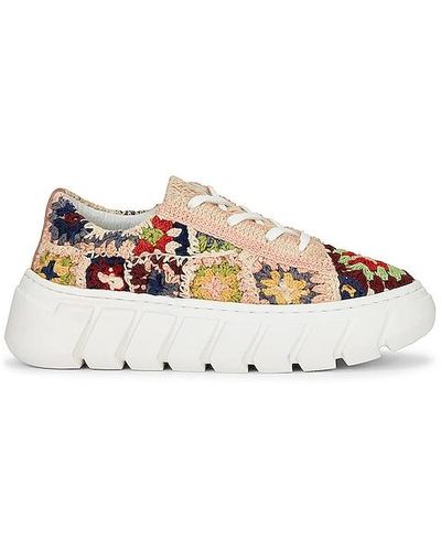 Free People Catch Me If You Can Crochet Trainer - Natural