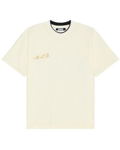 RENOWNED Double Neck Arch Tee - White