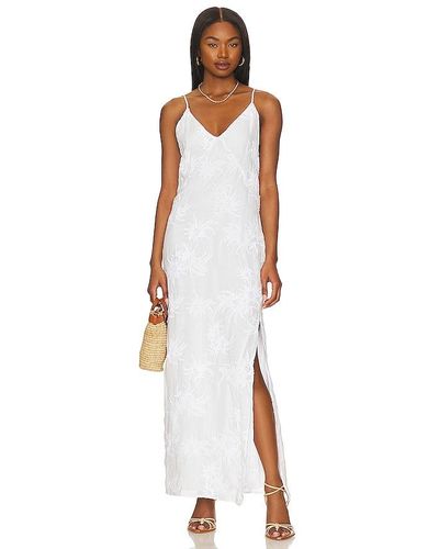 Rag & Bone Larissa Embroidered Slip Dress - White