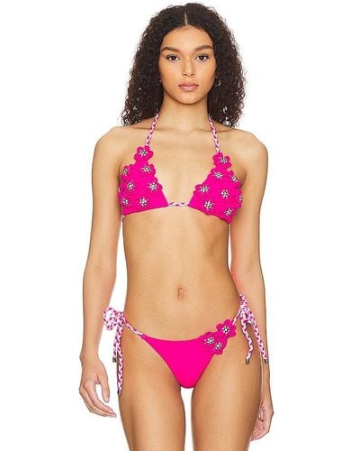 Beach Bunny Delilah Bikini Top - Pink