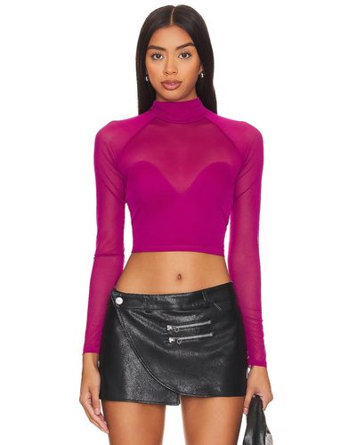 Fleur du Mal Mesh Top - パープル