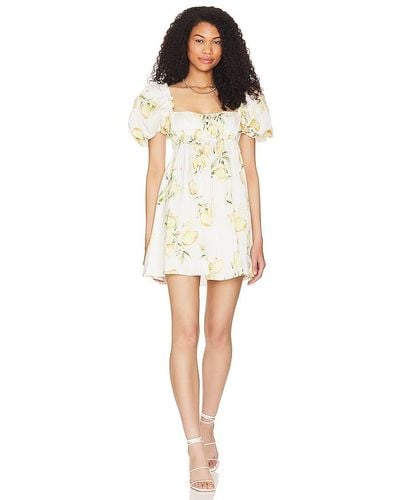 For Love & Lemons Candice Mini Dress - White